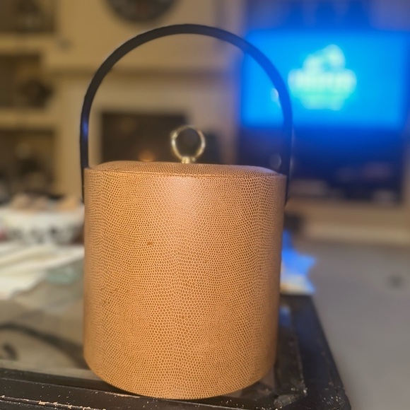 Georges Briard Midcentury Faux Snakeskin Ice Bucket - Picture 11 of 14